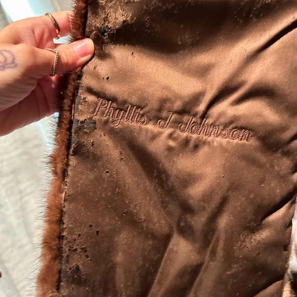 Burdines Mink Fur Stole Wrap - Picture 6 of 11